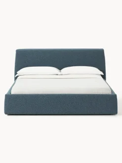 Cama tapizada en tejido bouclé Cloud