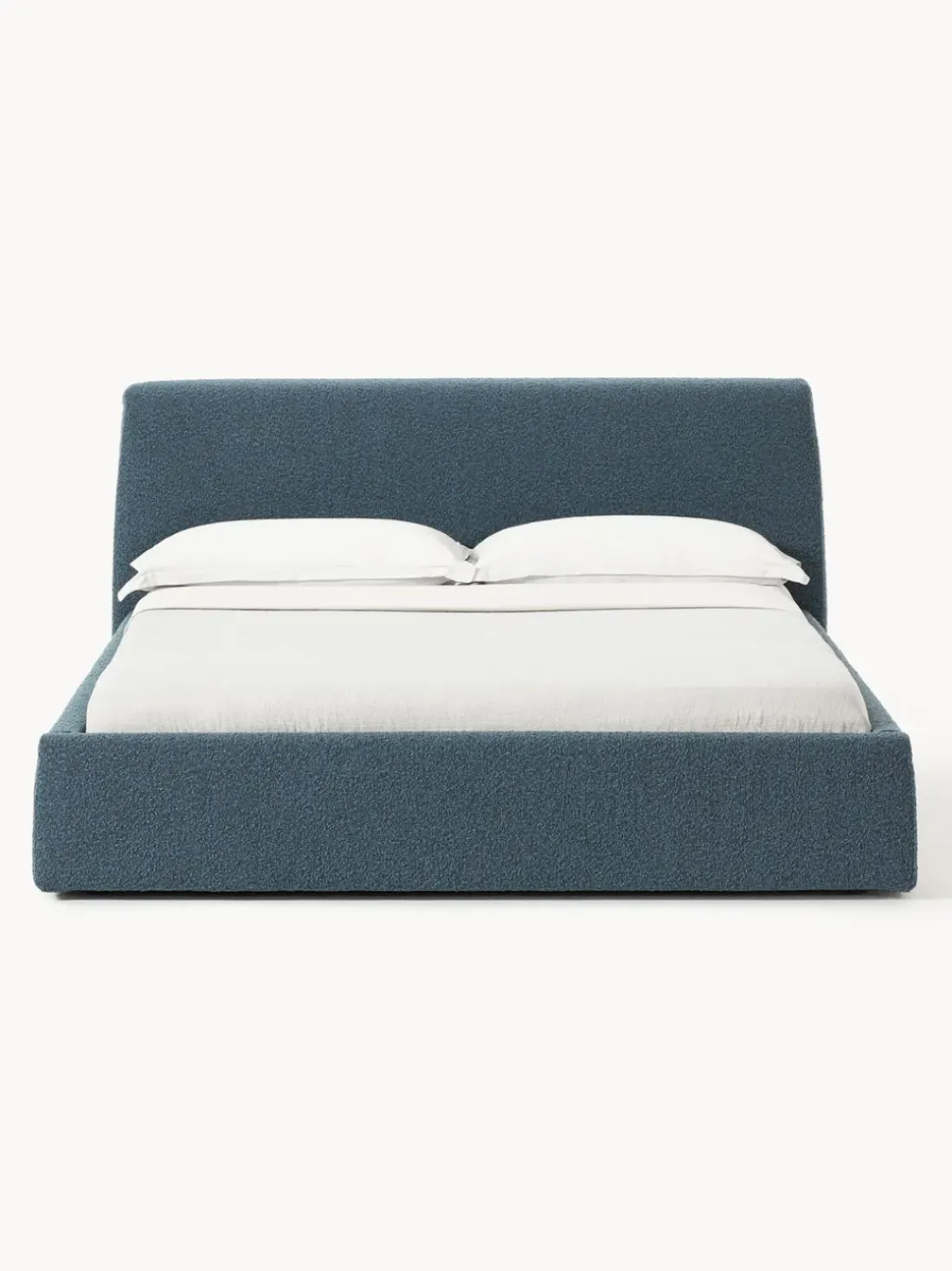 Cama tapizada en tejido bouclé Cloud