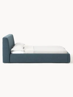 Cama tapizada en tejido bouclé Cloud
