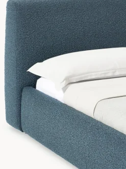 Cama tapizada en tejido bouclé Cloud