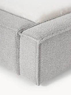 Cama tapizada en tejido bouclé Lennon