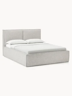 Cama tapizada en tejido bouclé con espacio de almacenamiento Dream
