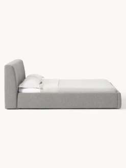 Cama tapizada en tejido bouclé con espacio de almacenaje Cloud