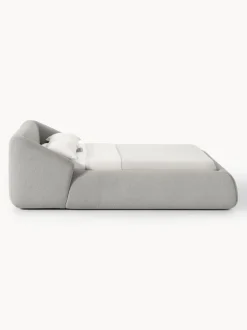 Cama tapizada en tejido bouclé Sofia