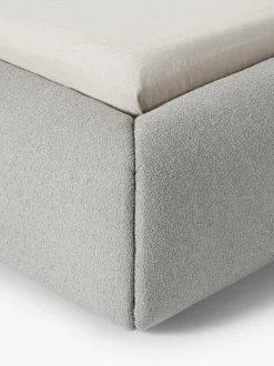 Cama tapizada en tejido bouclé Sofia