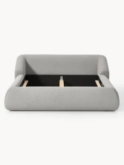Cama tapizada en tejido bouclé Sofia