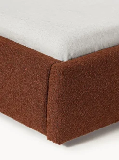 Cama tapizada en tejido bouclé Cloud