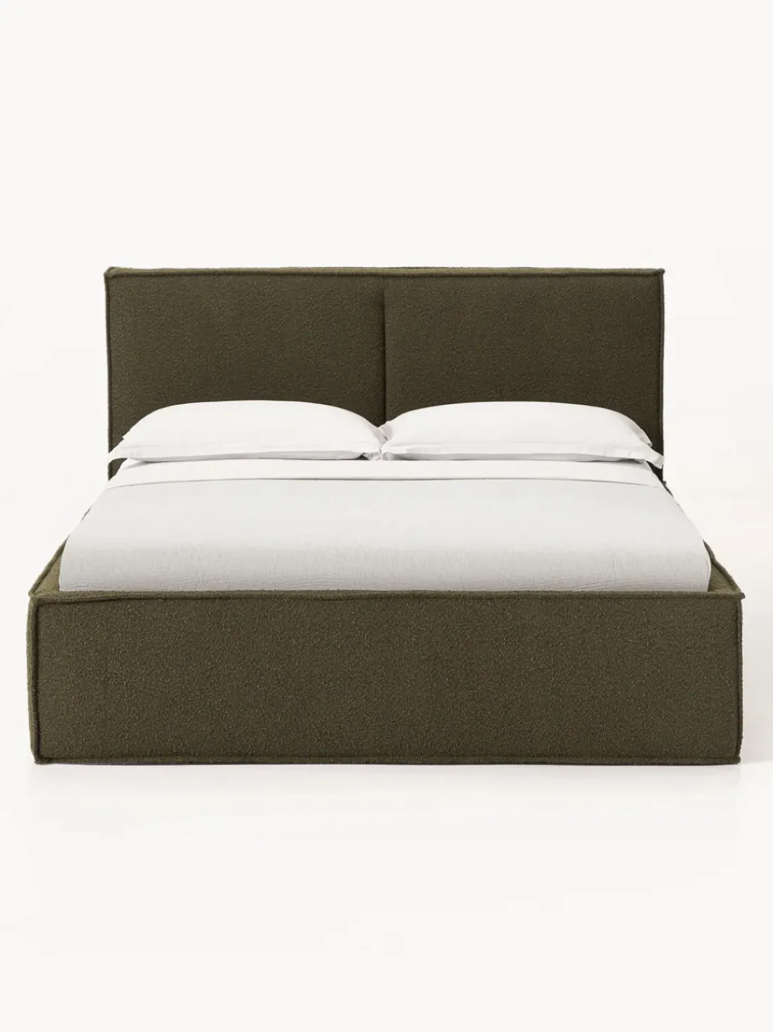Cama tapizada en tejido bouclé Dream