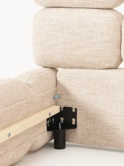 Cama tapizada en tejido bouclé Tayla
