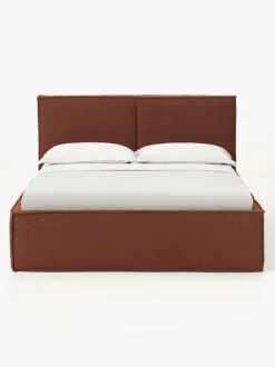 Cama tapizada en tejido bouclé Dream