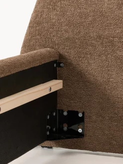 Cama tapizada en tejido bouclé Gary