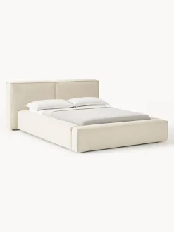 Cama tapizada Lennon, con espacio de almacenamiento