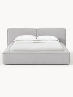 Cama tapizada Lennon, con espacio de almacenamiento