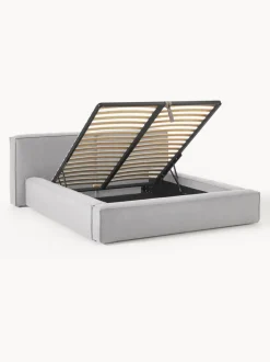 Cama tapizada Lennon, con espacio de almacenamiento