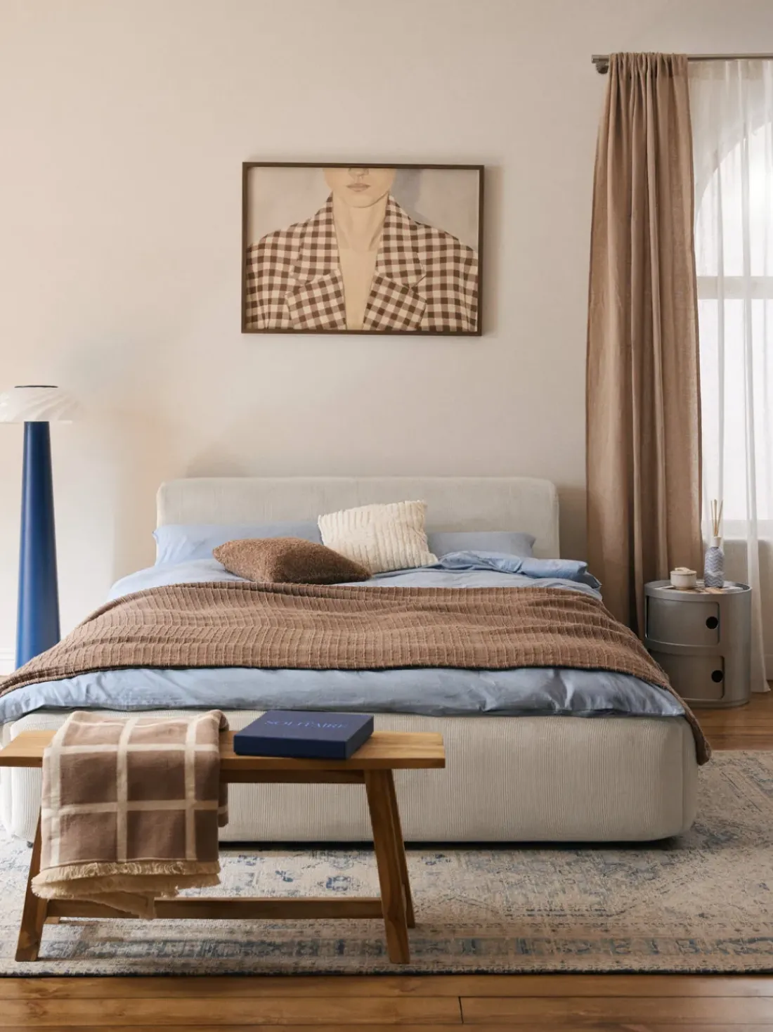 Cama tapizada Melva