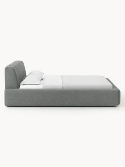 Cama tapizada Melva, con espacio de almacenamiento
