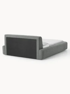 Cama tapizada Melva, con espacio de almacenamiento