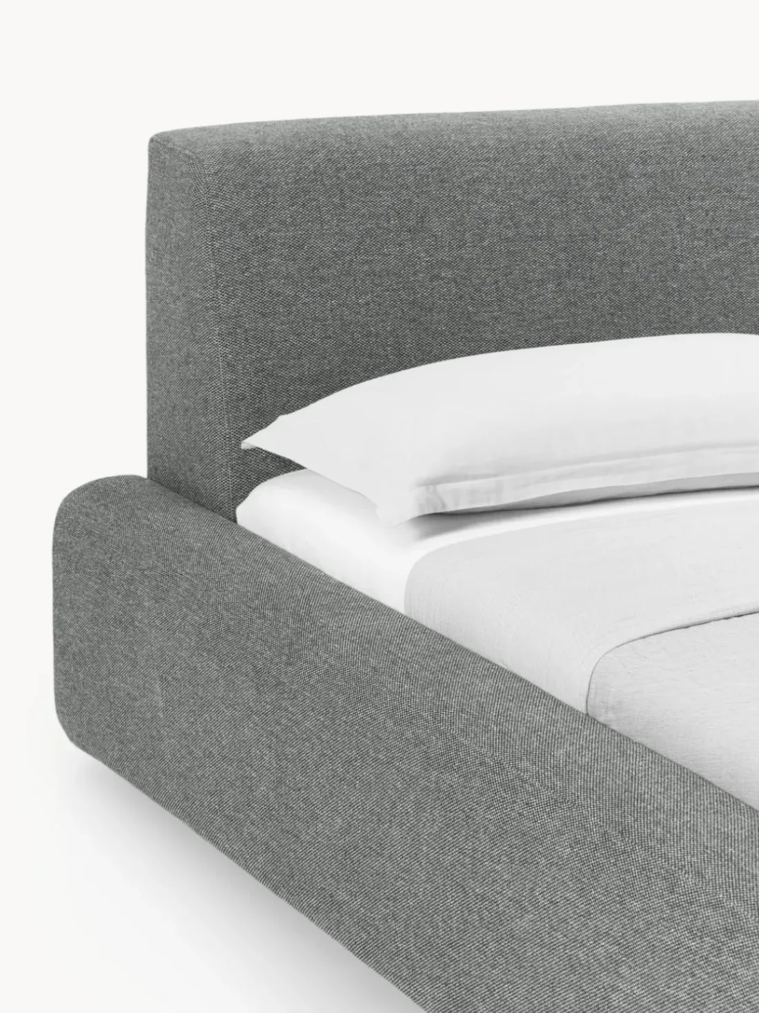 Cama tapizada Melva, con espacio de almacenamiento