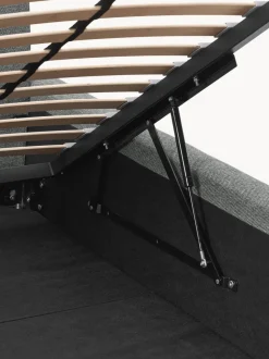 Cama tapizada Melva, con espacio de almacenamiento