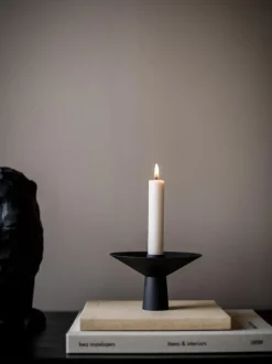 Candelabro de acero inoxidable mate Uma