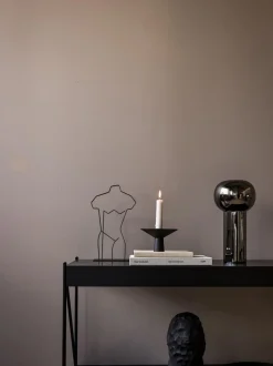Candelabro de acero inoxidable mate Uma