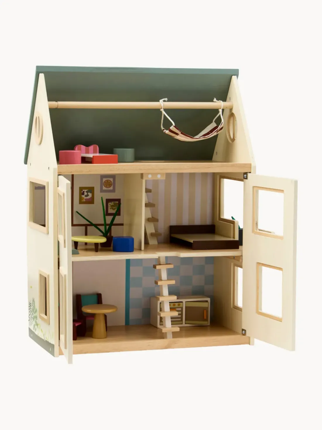 Casa de muñecas de madera Aiden