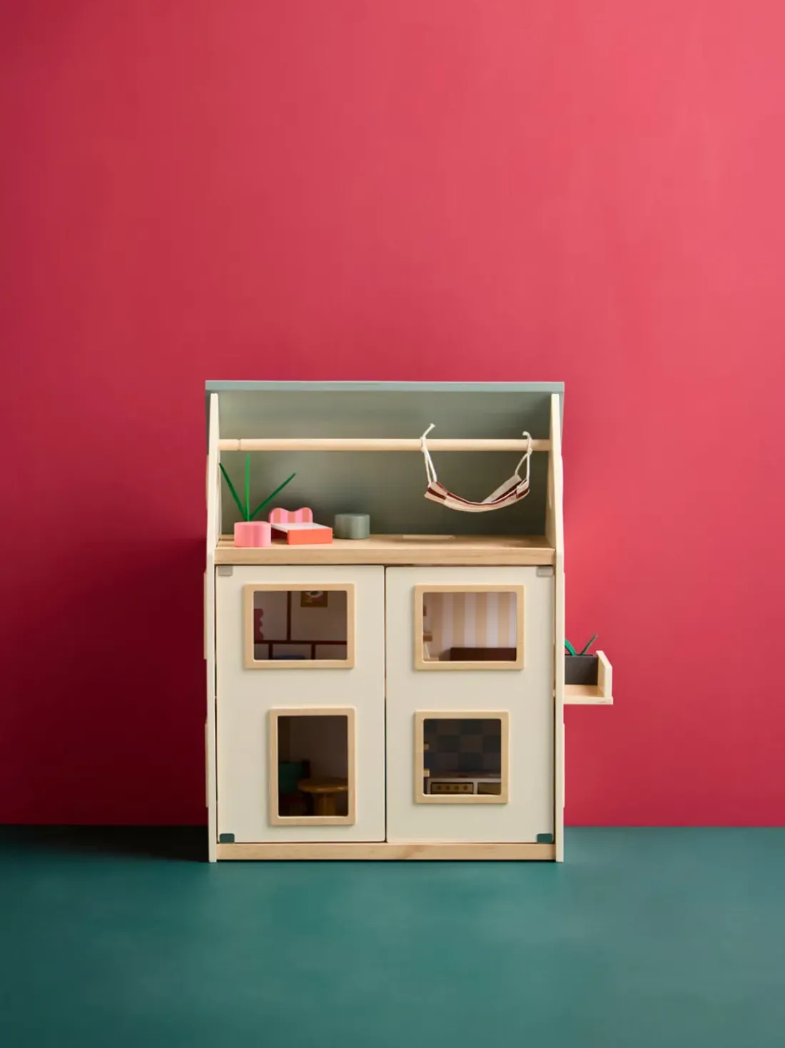 Casa de muñecas de madera Aiden