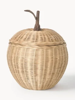 Cesta artesanal de ratán Apple