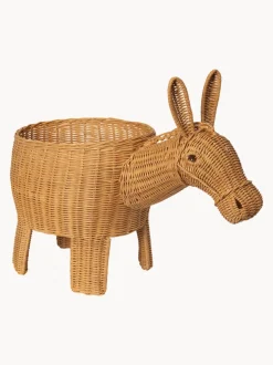 Cesta artesanal de ratán Donkey