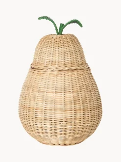 Cesta artesanal de ratán Pear