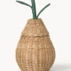 Cesta artesanal de ratán Pear