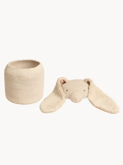 Cesta de almacenamiento artesanal con tapa Rita the Rabbit