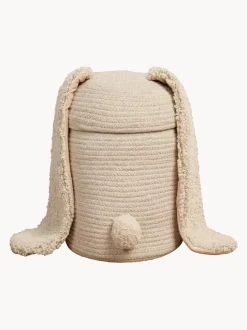 Cesta de almacenamiento artesanal con tapa Rita the Rabbit