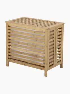 Cesta de lavandería de bambú con bolsa de tela Aden