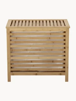 Cesta de lavandería de bambú con bolsa de tela Aden