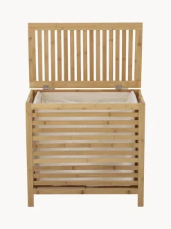 Cesta de lavandería de bambú con bolsa de tela Aden