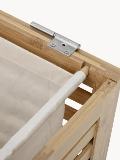Cesta de lavandería de bambú con bolsa de tela Aden