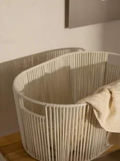 Cesta de ropa artesanal de cuerda Gabe