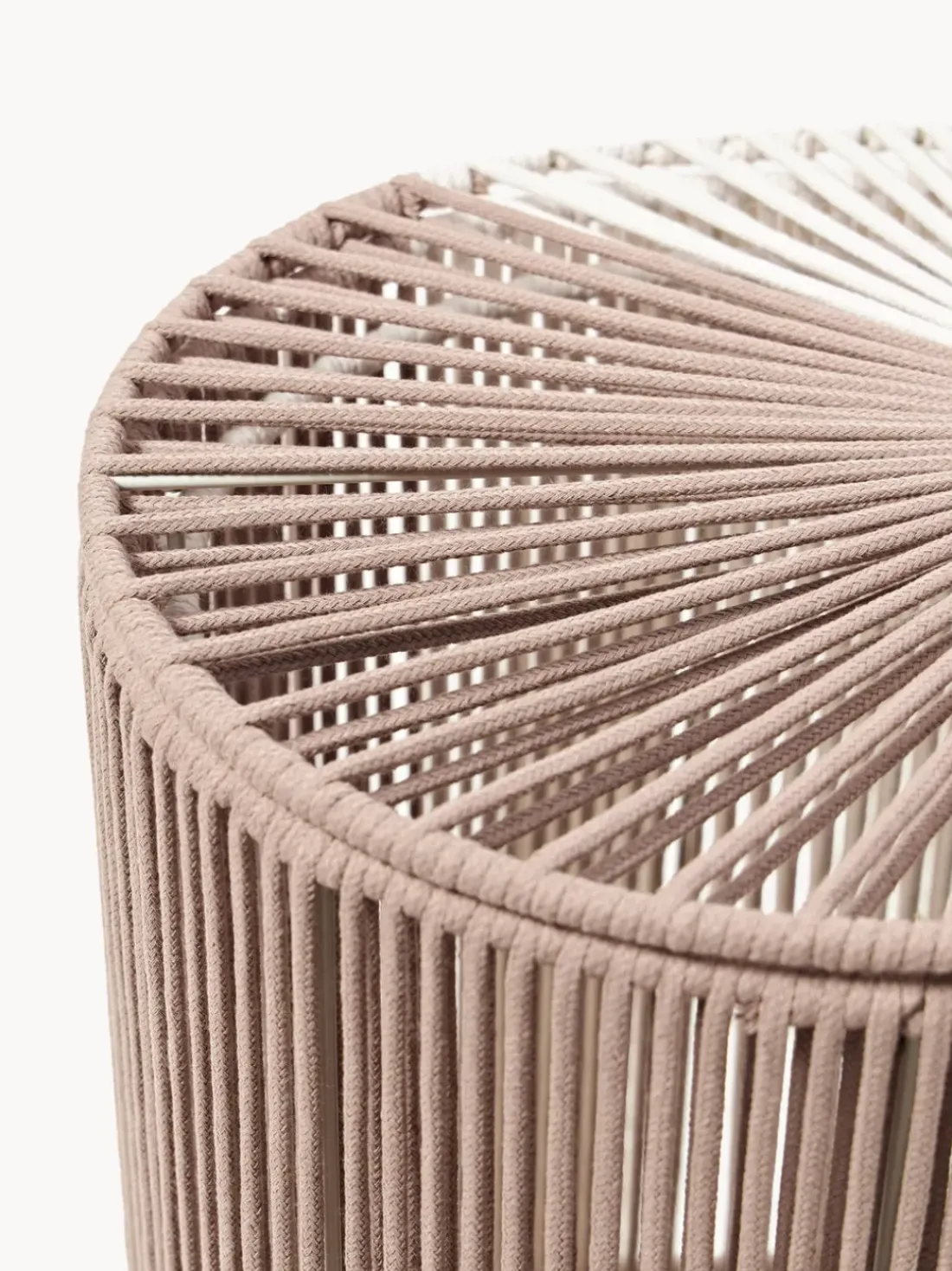 Cesta de ropa doble artesanal de cuerda Gabe