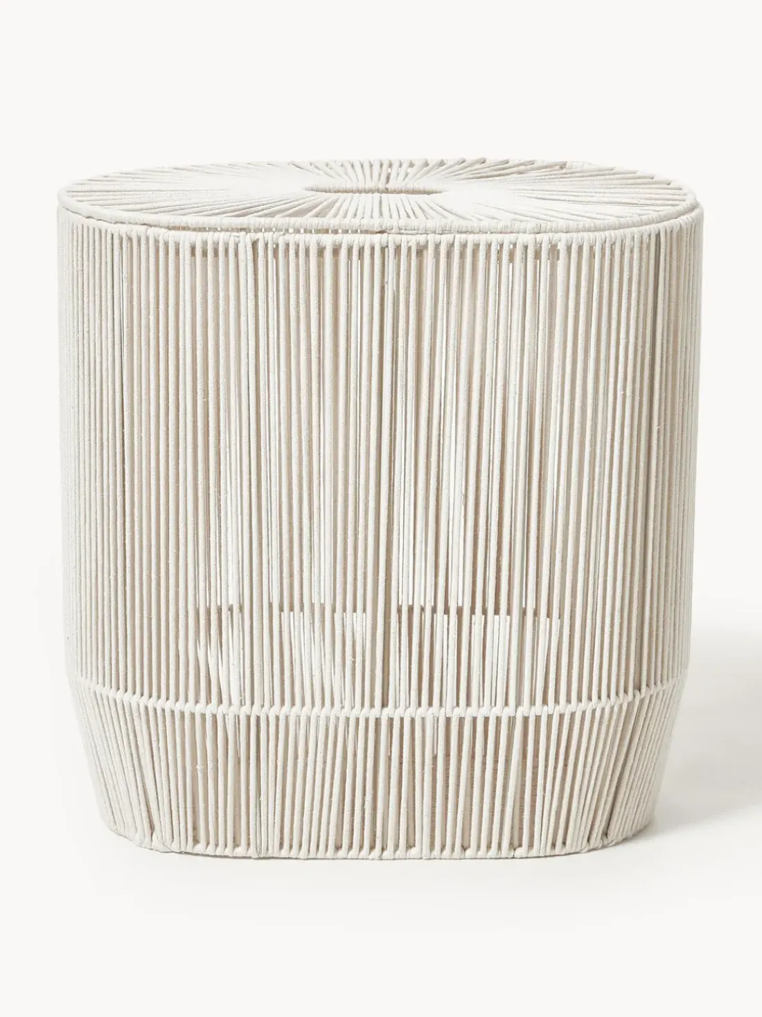 Cesta de ropa doble artesanal de cuerda Gabe