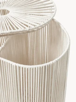 Cesta de ropa doble artesanal de cuerda Gabe