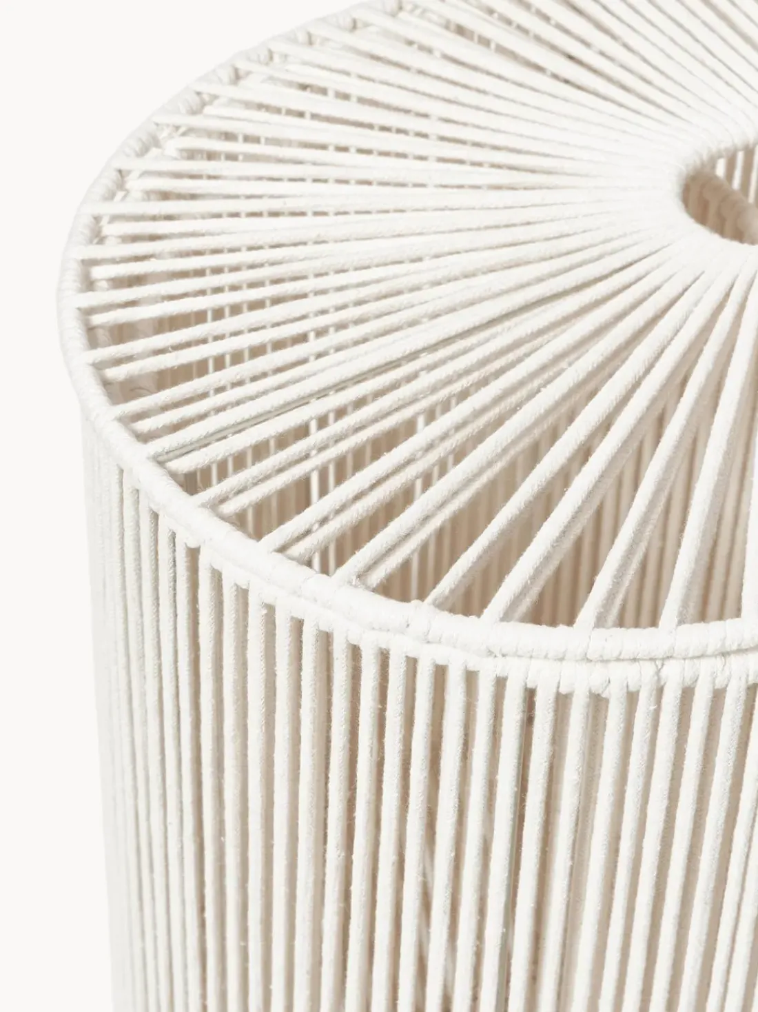 Cesta de ropa doble artesanal de cuerda Gabe