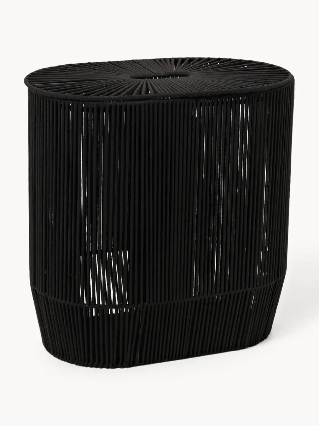 Cesta de ropa doble artesanal de cuerda Gabe