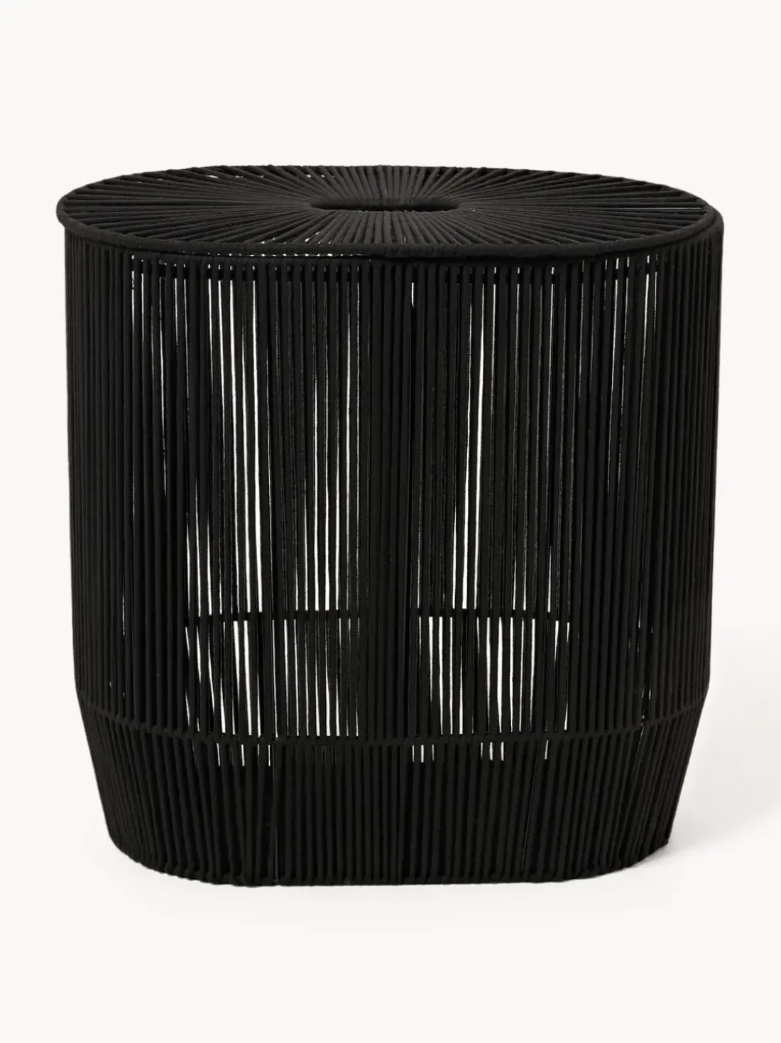 Cesta de ropa doble artesanal de cuerda Gabe