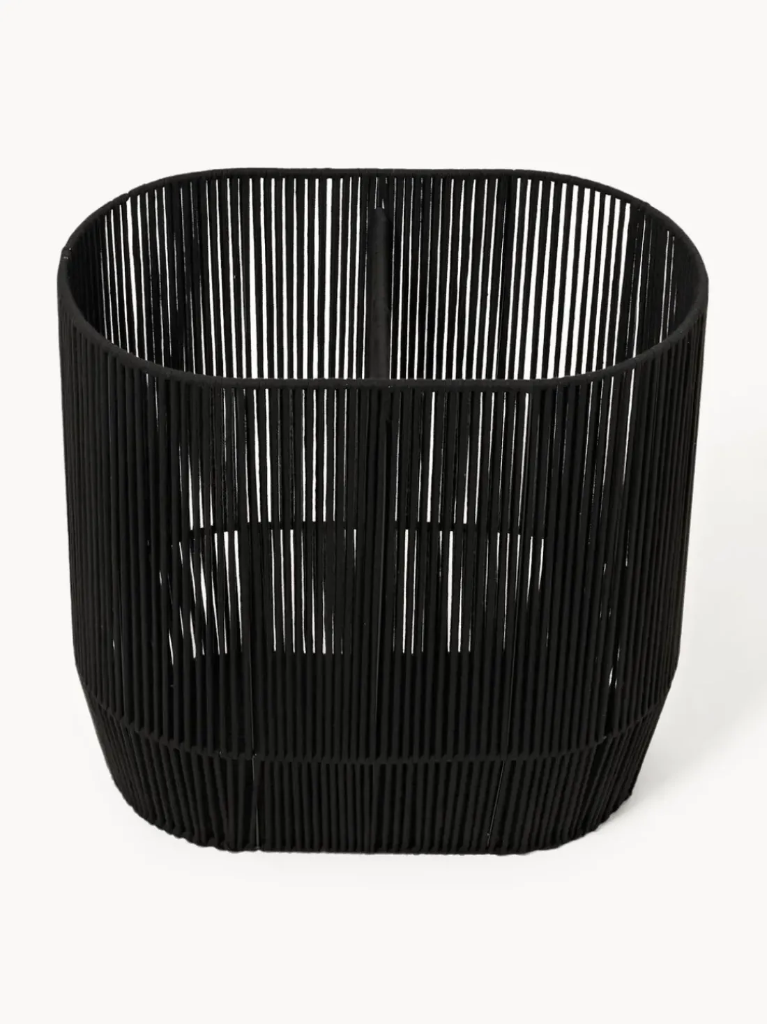 Cesta de ropa doble artesanal de cuerda Gabe
