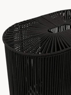 Cesta de ropa doble artesanal de cuerda Gabe