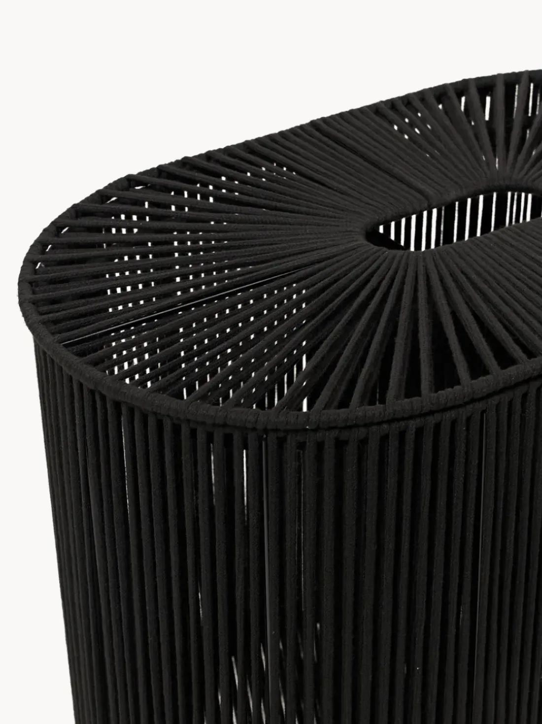 Cesta de ropa doble artesanal de cuerda Gabe