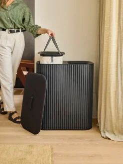 Cesta de ropa Luxe, 2x45 L