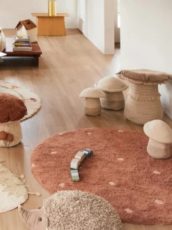 Cesta infantil con cojín Mushroom, 2 uds.