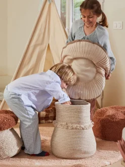 Cesta infantil con cojín Mushroom, 2 uds.